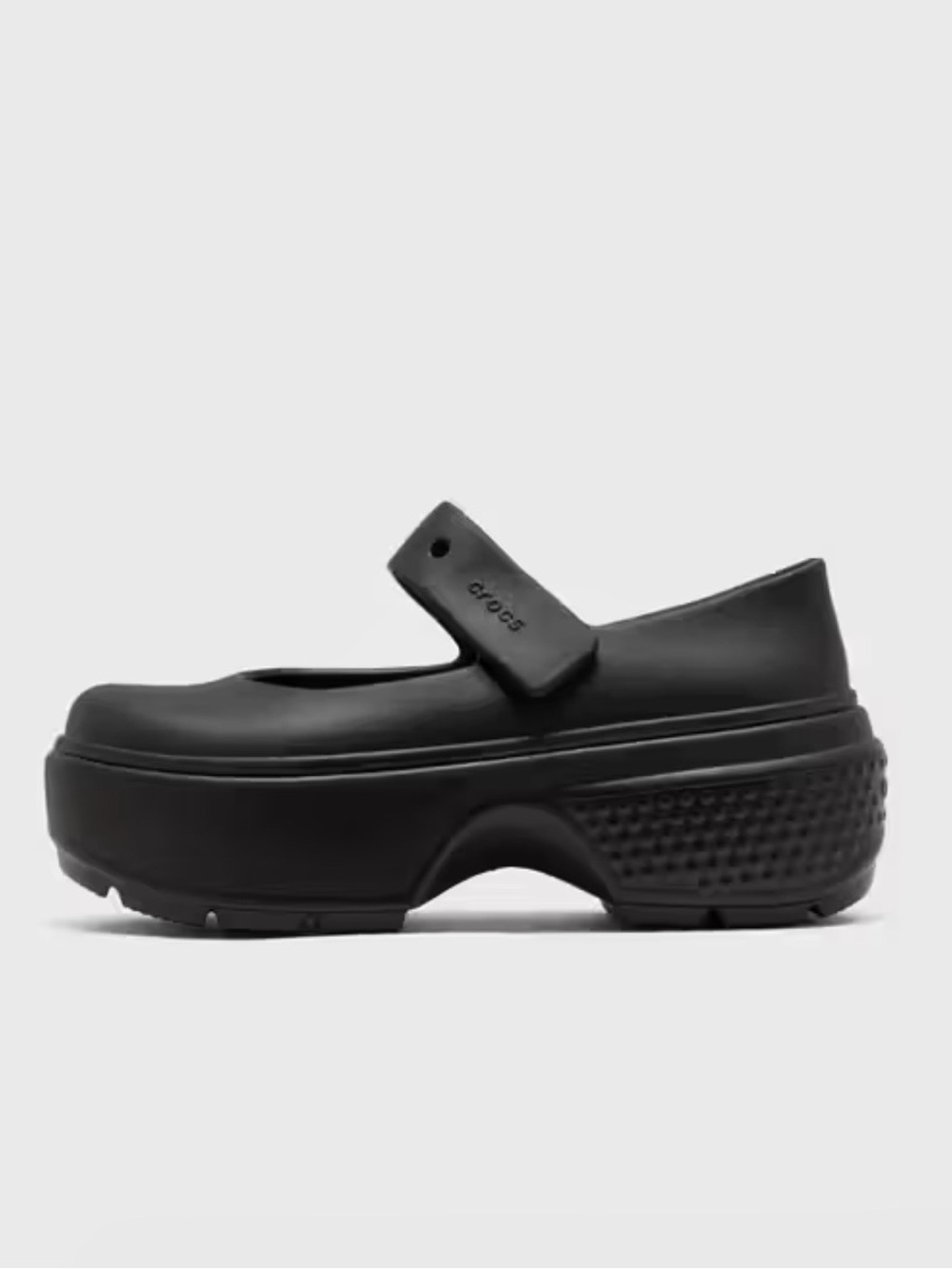 Crocs Women's Stomp Mary Jane Black Platforms - Size 11
